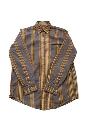 Pot Luck Studios Vintage 90s Multicolor Stripe Shirt S